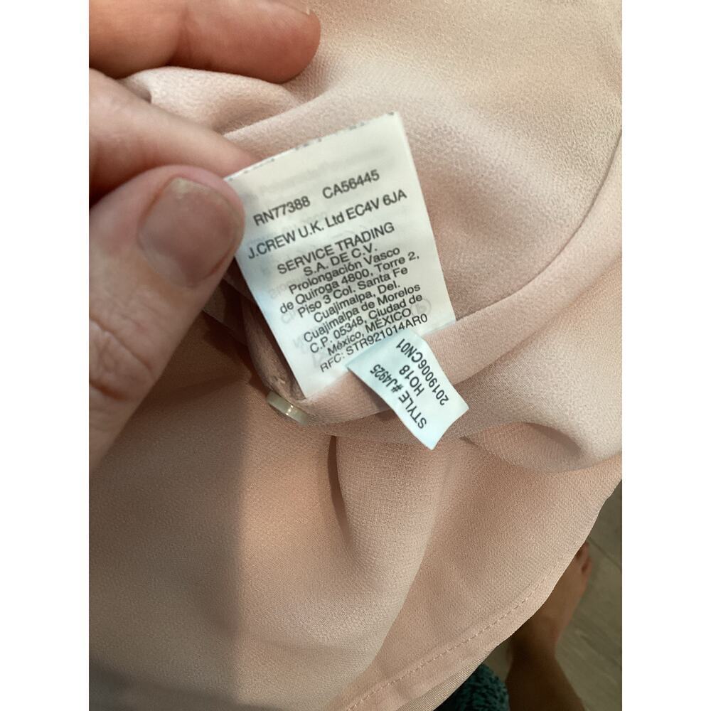 J.Crew Womens Velvet Tank Size 6 Blush Pink Shell Classic Preppy Fairy Grunge - Picture 10 of 10